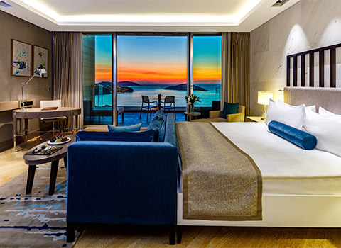 Sirene Luxury Bodrum Deluxe King Partial Sea Viewjpg